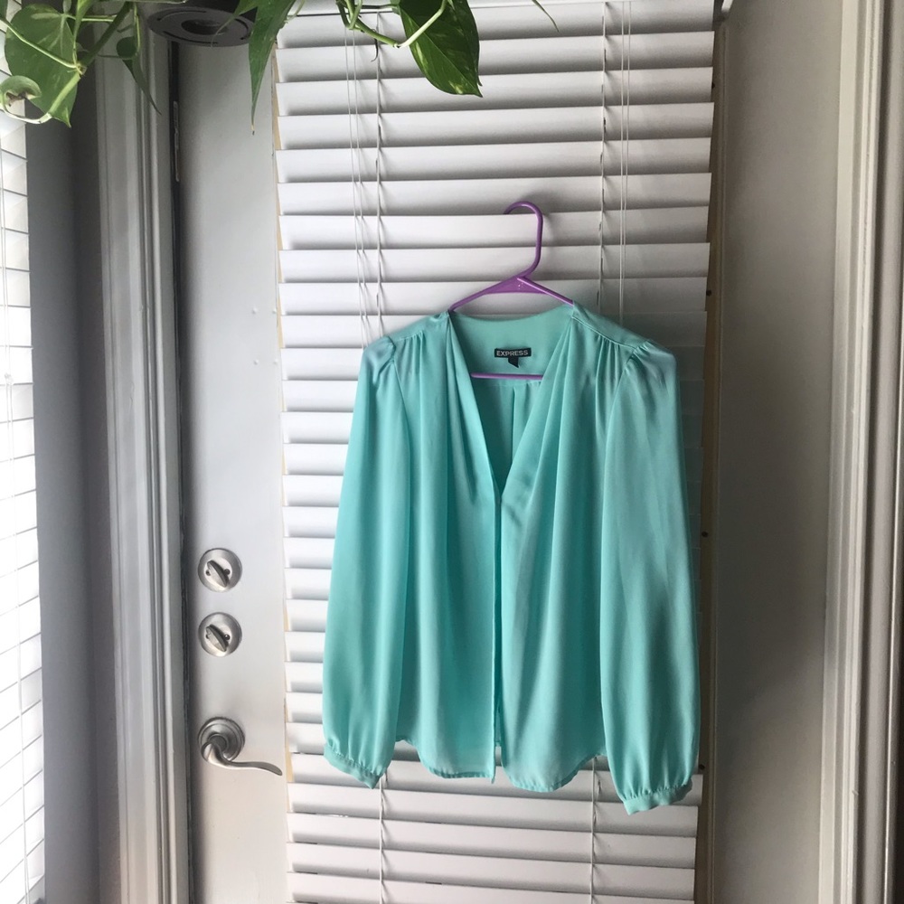 Light blue blouse